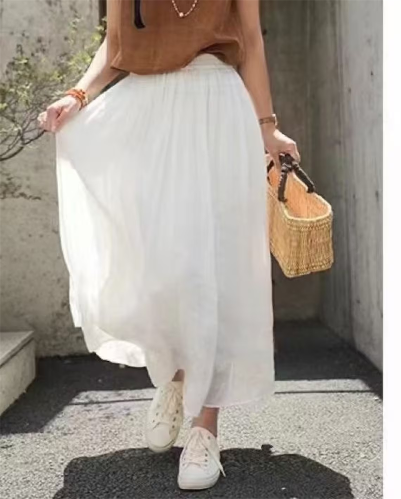 Women's Elegant Solid Color Skirt