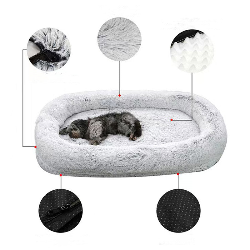 Super Large Giant Oval Sleeper Dog Bed