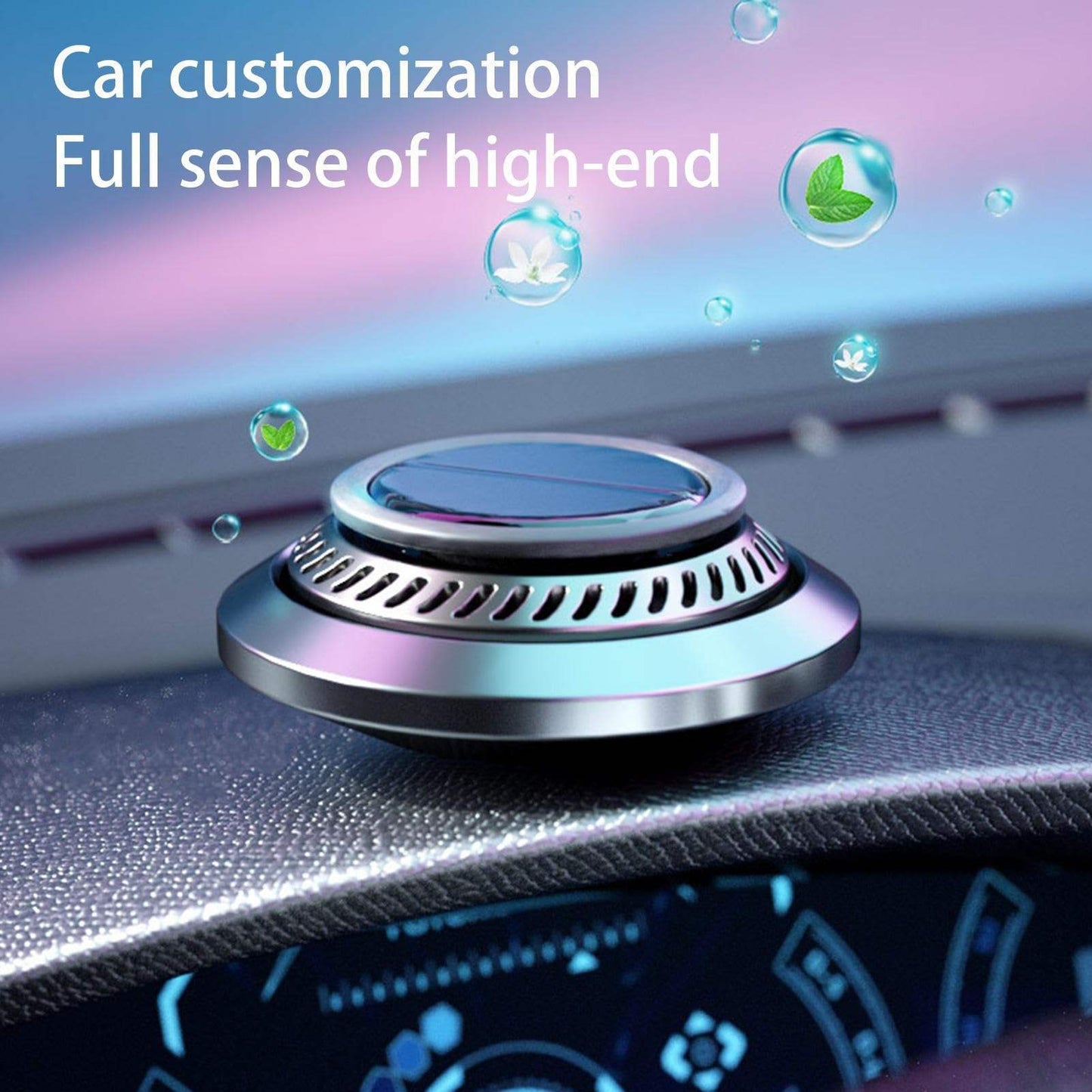 Solar Rotating Car Essential Oil Diffuser