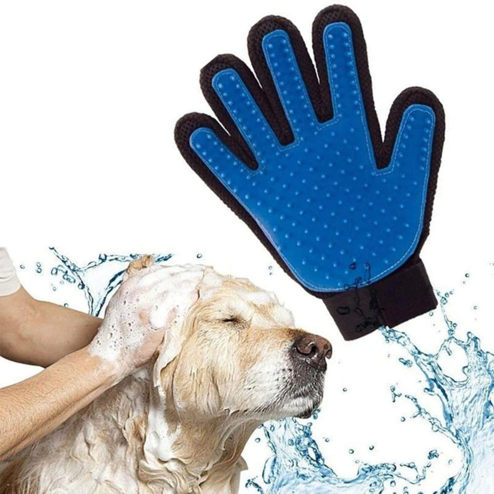 2-in-1 pet Grooming and Deshedding Gloves