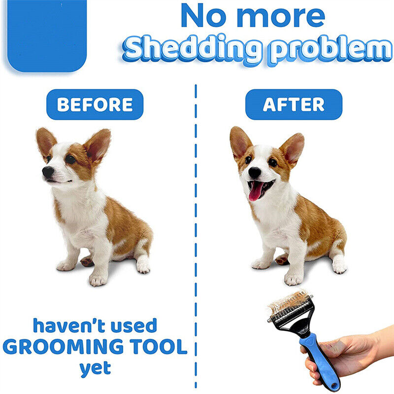 Dual-Sided Fur Remover for Shedding/ Dematting