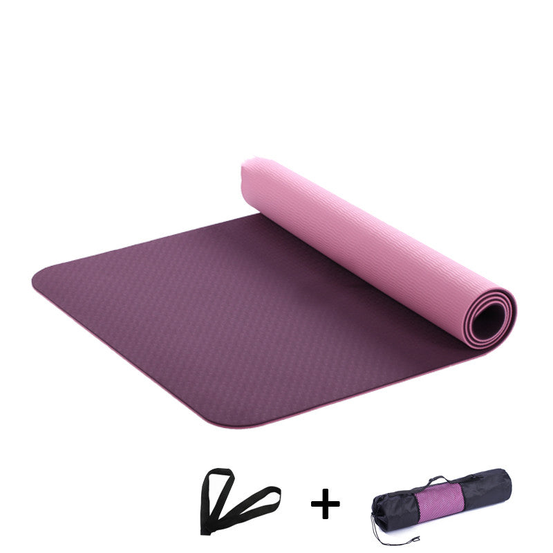 Thick Two-Color Non-Slip No Odor Yoga Mat