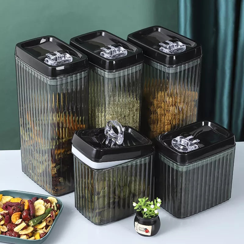 6PC Set Food Storage Sealed Jar Set Containers With Lids