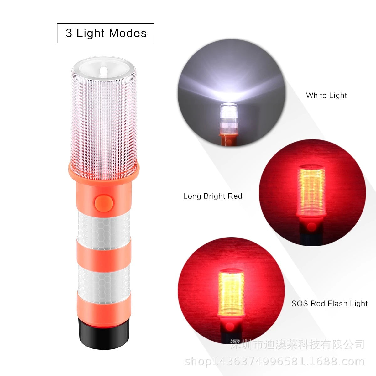 Magnetic Base Emergency LED Flares