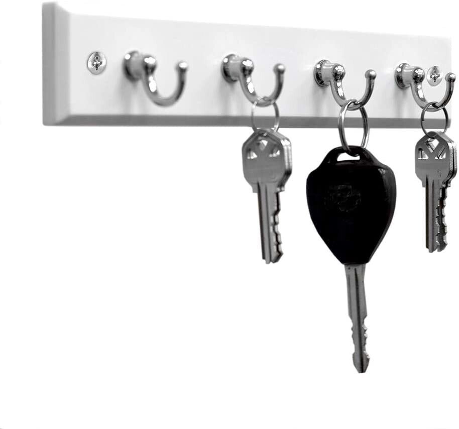 Wall Mount 4 Hook Chain Storage Keys