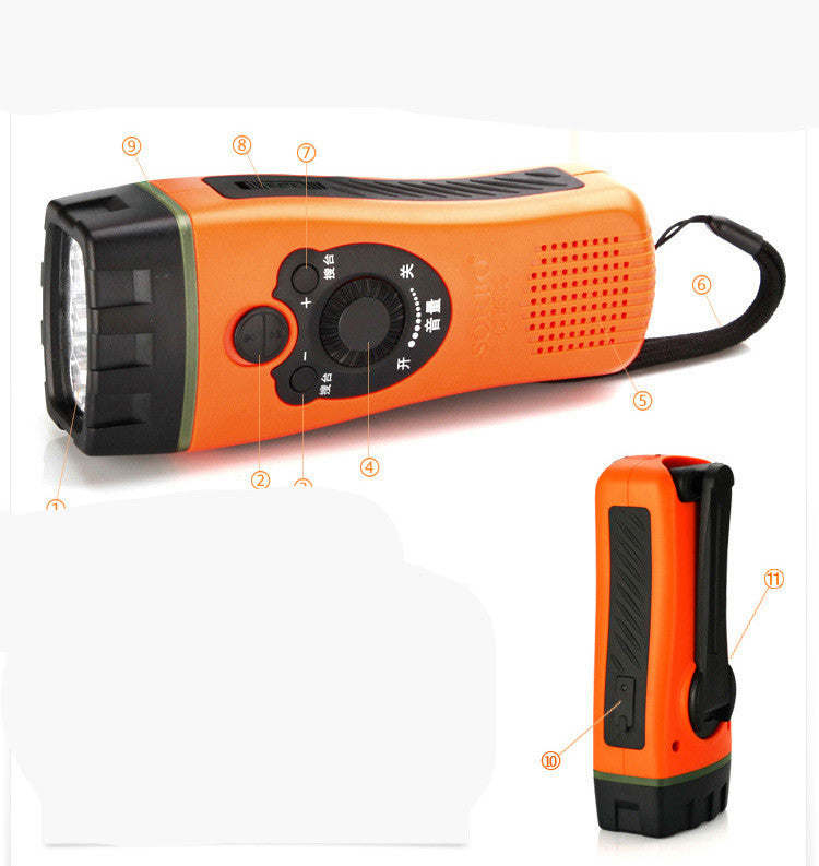 SORBO Emergency Flashlight Light Radio