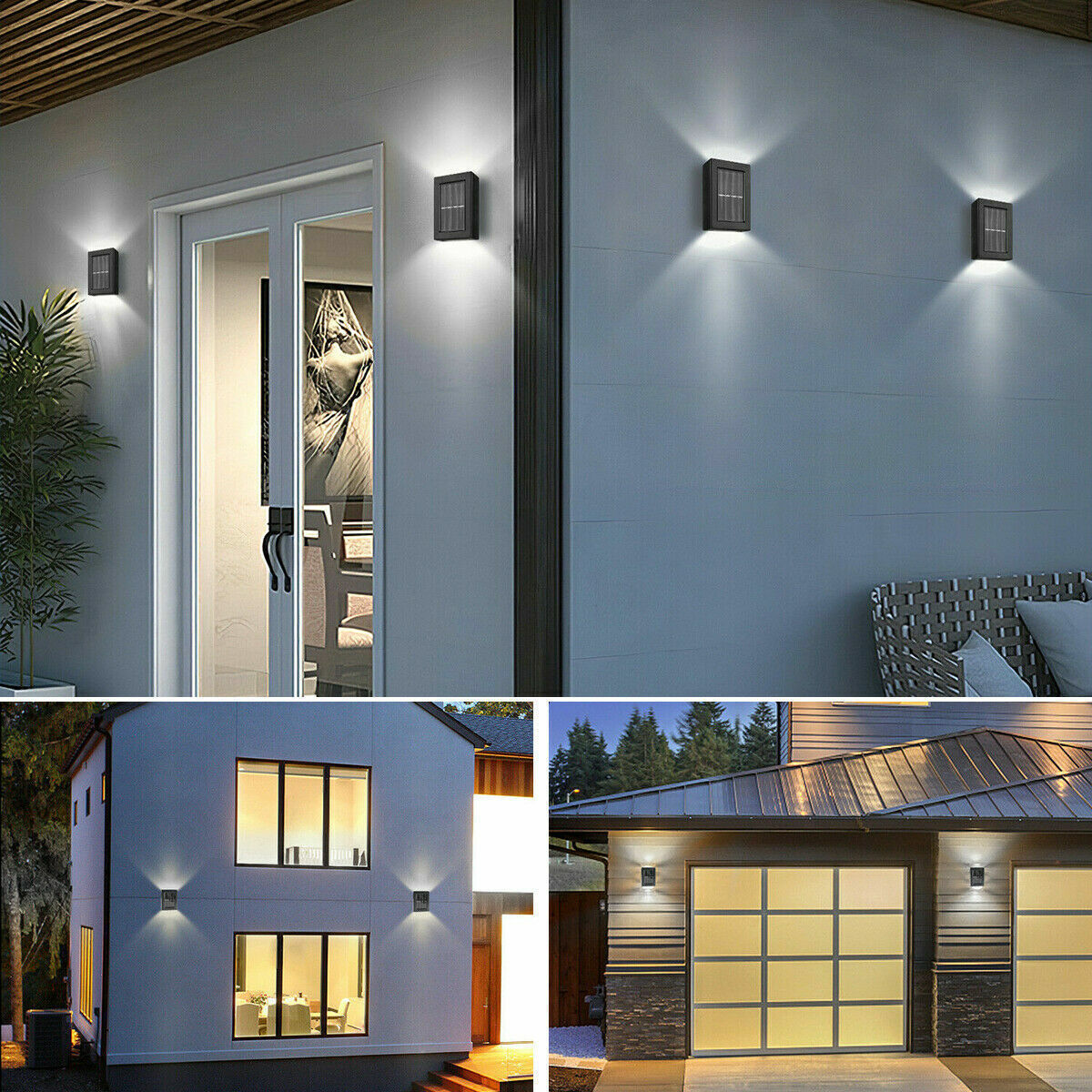 2 Outdoor Solar Power Water Proof LED Pathway Lights