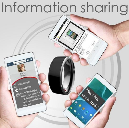 Smart NFC Fashionable Multifunctional Health Business Ring