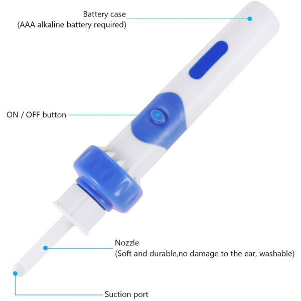 Cordless Vacuum Ear Cleaner Wax Remover Cleaning Tool