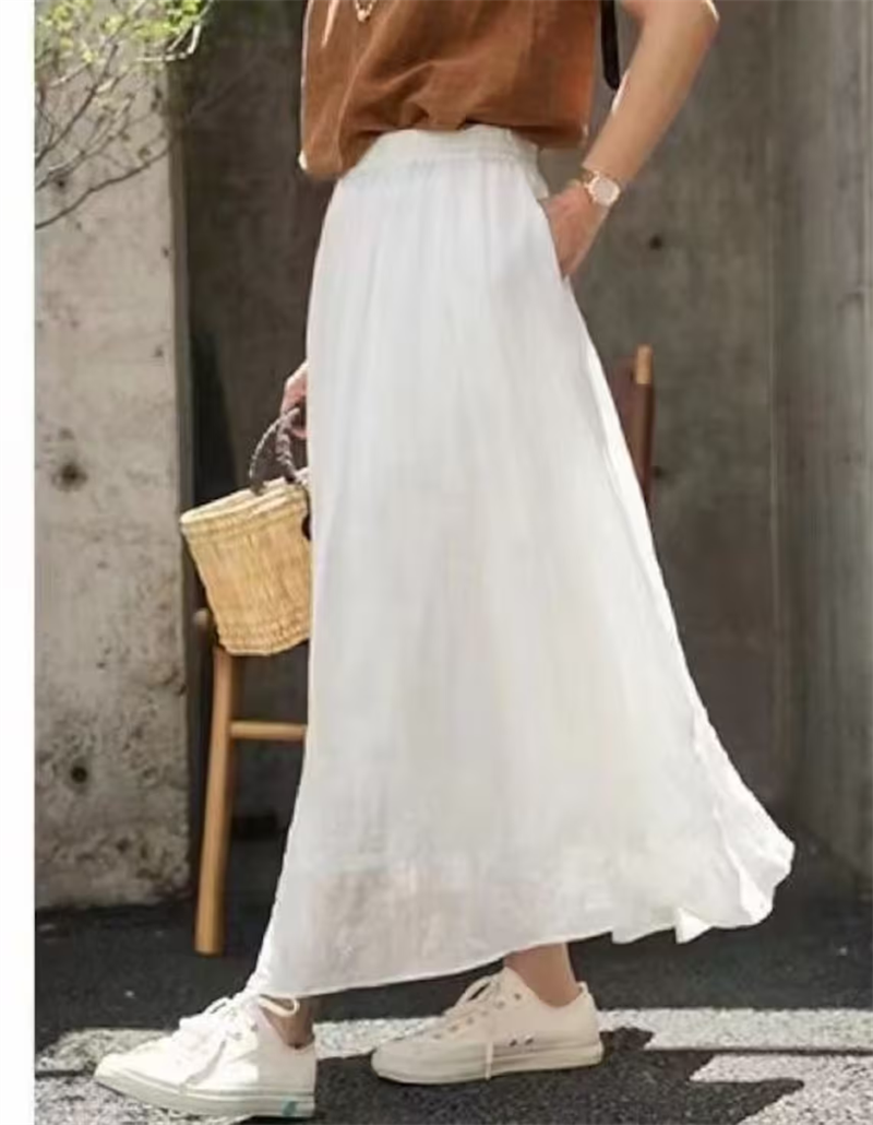 Women's Elegant Solid Color Skirt