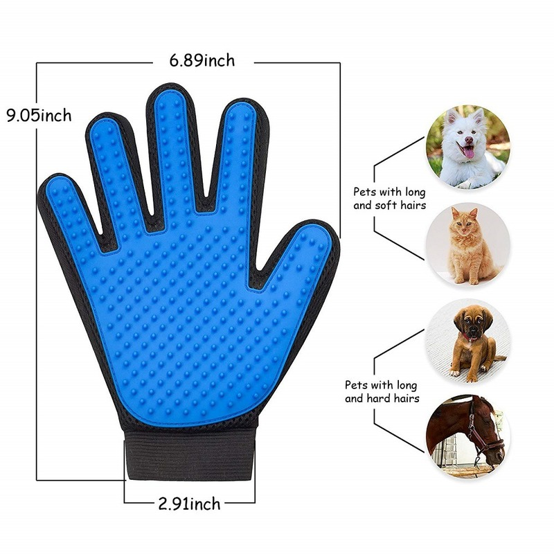 2-in-1 pet Grooming and Deshedding Gloves