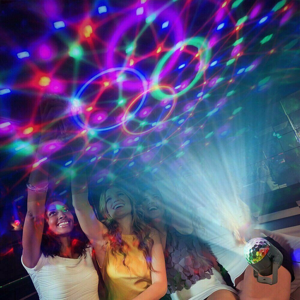 Remote Party Strobe Lights LED DJ Ball Sound & Dance Lamp