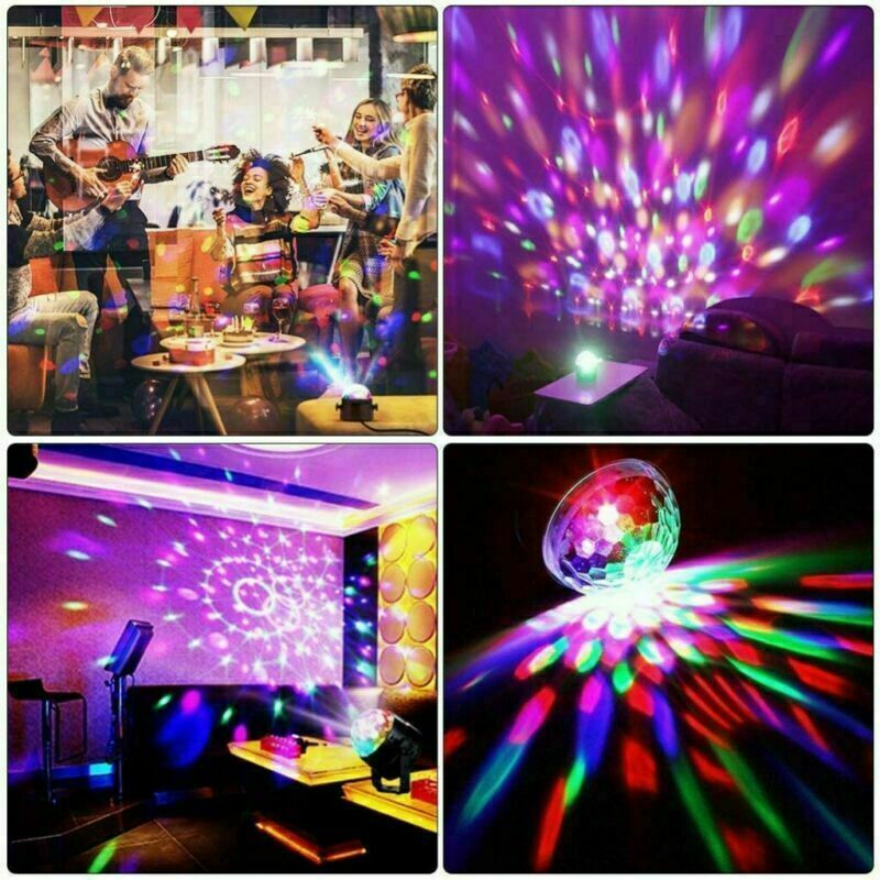 Remote Party Strobe Lights LED DJ Ball Sound & Dance Lamp