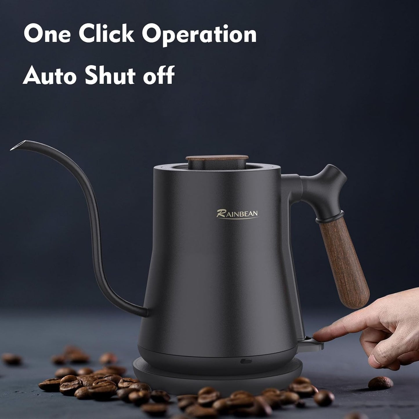 Gooseneck Electric Kettle Rapid Heating Auto Shutoff