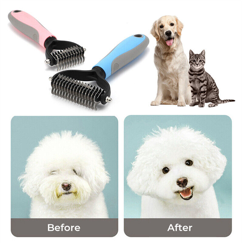 Dual-Sided Fur Remover for Shedding/ Dematting