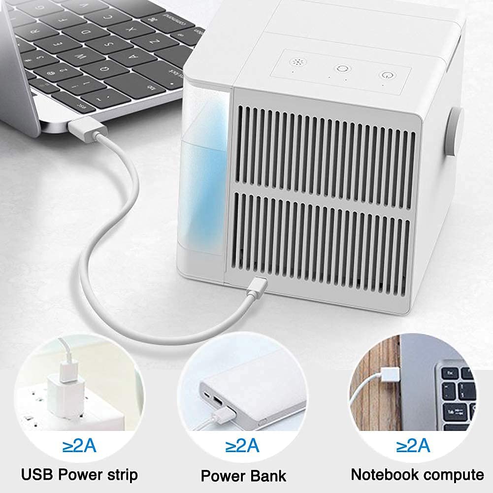 3 In 1 Mini Air Conditioner For Bedroom, Office, & Kitchen