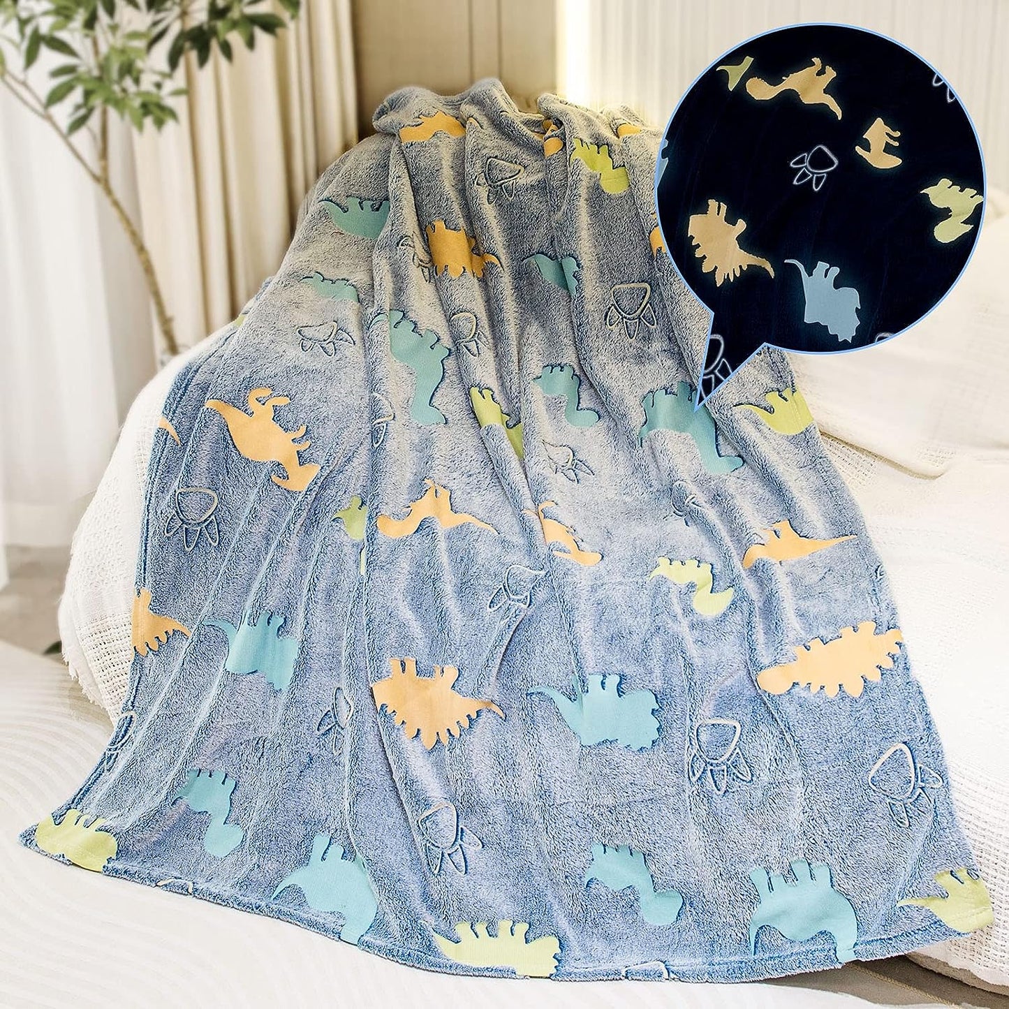 Glow In The Dark Kids Throw Blanket