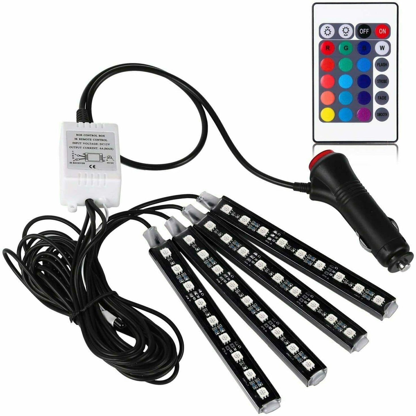 Neon RGB LED Strip Interior Car Lighting