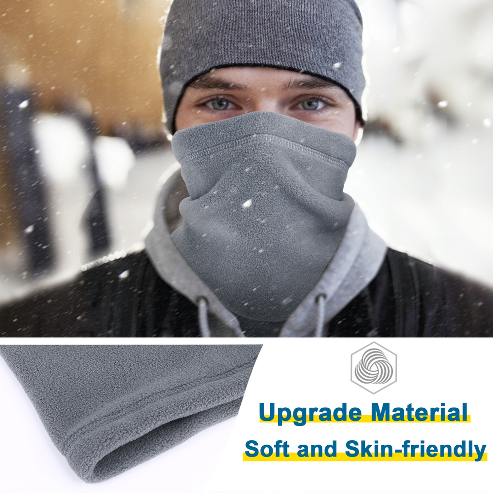 Winter Fleece Face Mask Scarf Balaclava Neck Warmer