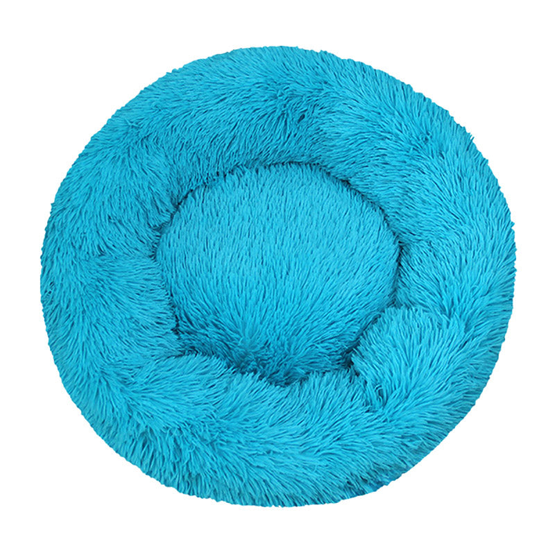 Round Plush PP Cotton Pet Bed