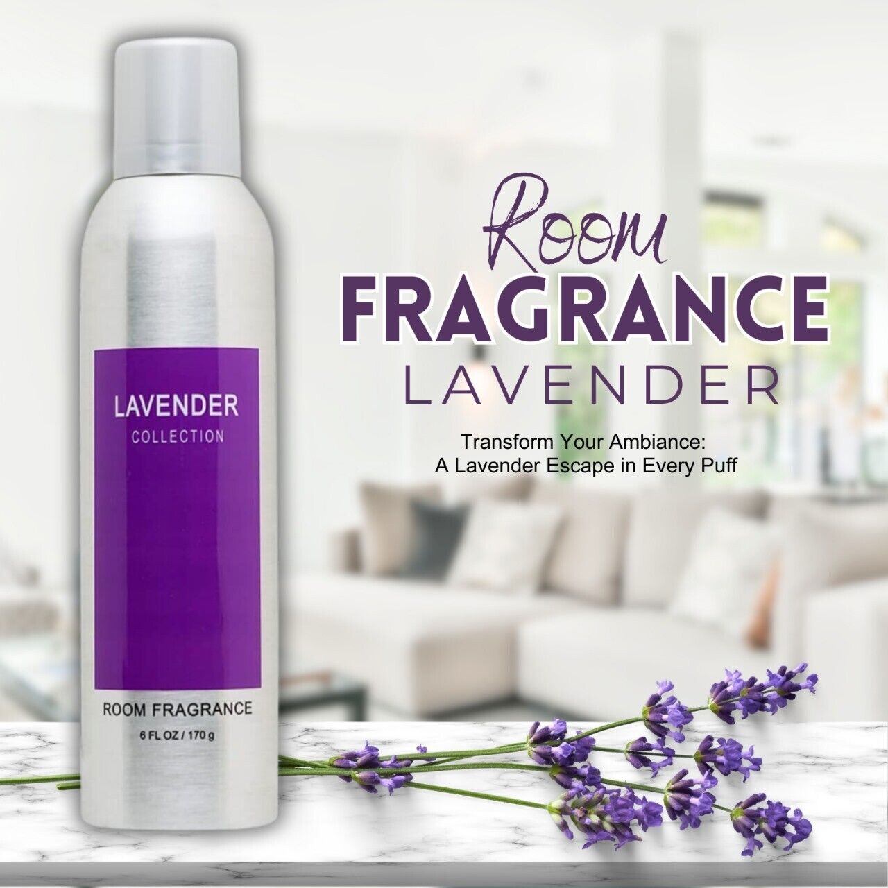 Lavender Air Freshener Room Sprayer