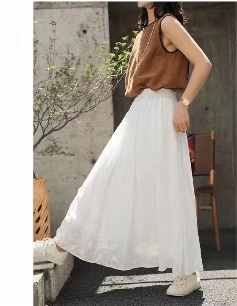 Women's Elegant Solid Color Skirt