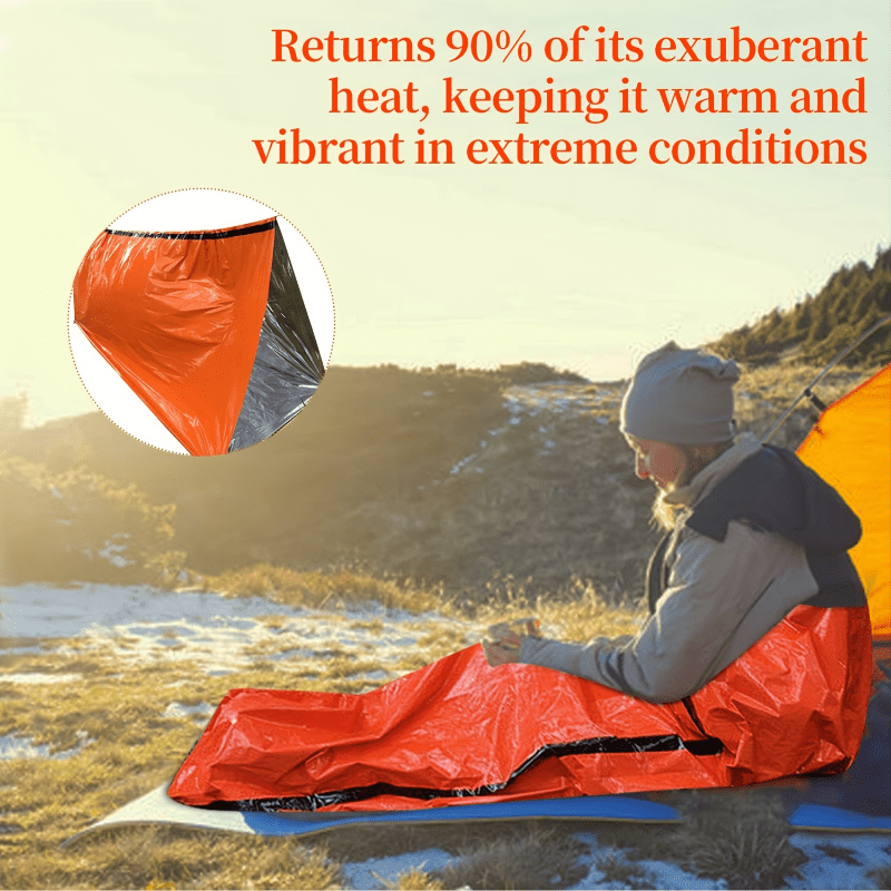 Lightweight Portable Thermal Sleeping Bag, Blanket, Tent