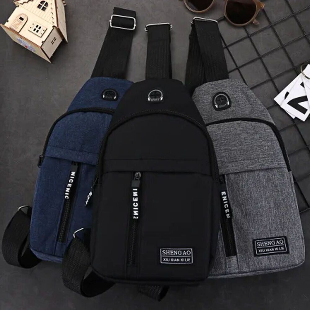 Crossbody Shoulder Chest Nylon Sling Bag Backpack