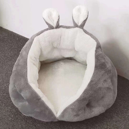 Semi-Closed Cat Dog Rabbit Ears Nest Bed