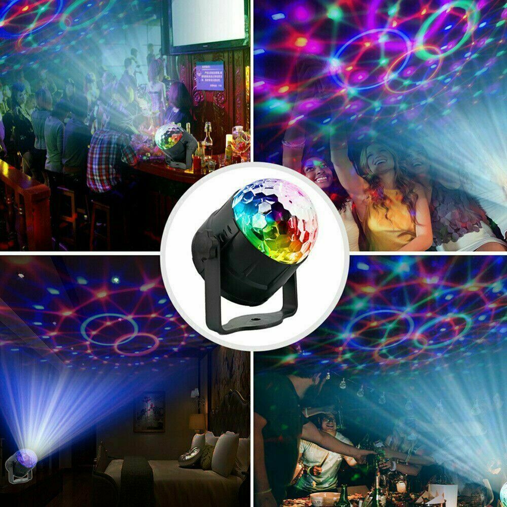 Remote Party Strobe Lights LED DJ Ball Sound & Dance Lamp