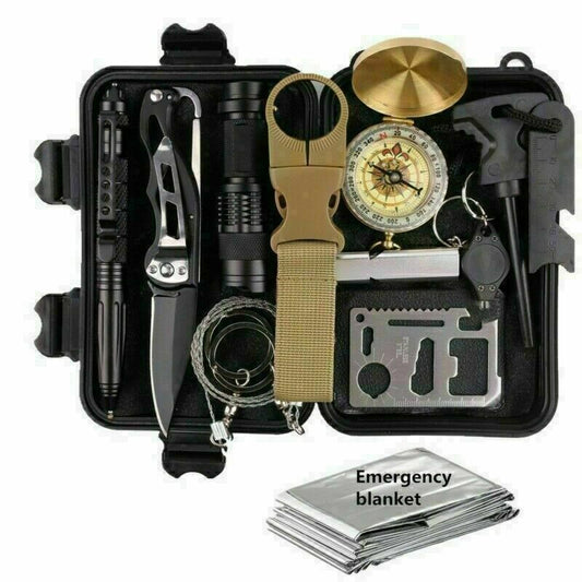 14-In-1 Outdoor Emergency Camping Survival Kit
