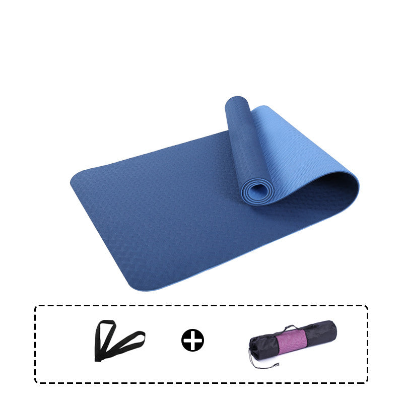 Thick Two-Color Non-Slip No Odor Yoga Mat