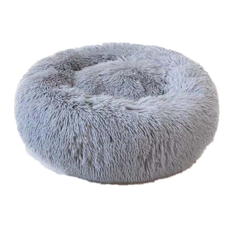 Round Plush PP Cotton Pet Bed