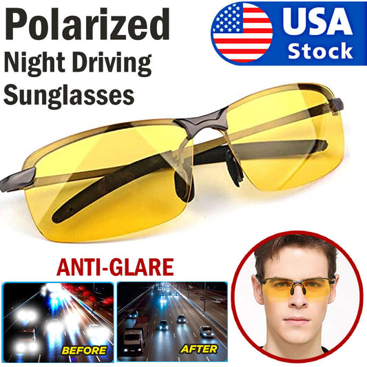 Polarized HD Night Driving Vision Glasses For Men & Women