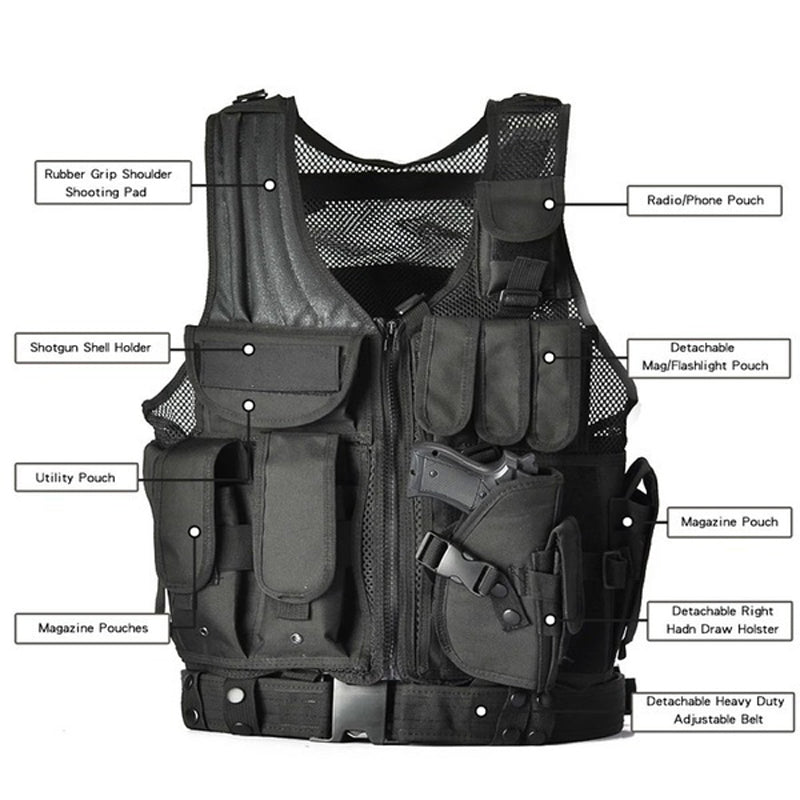 Tactical Camouflage Field Adventure Vest