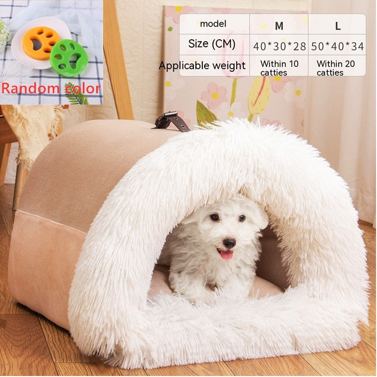 Portable Winter Warm Pet Nest For Dogs & Cats