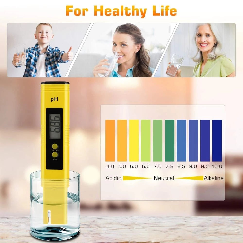 LCD Hydroponics Aquarium Swimming Pool PH Meter Tester