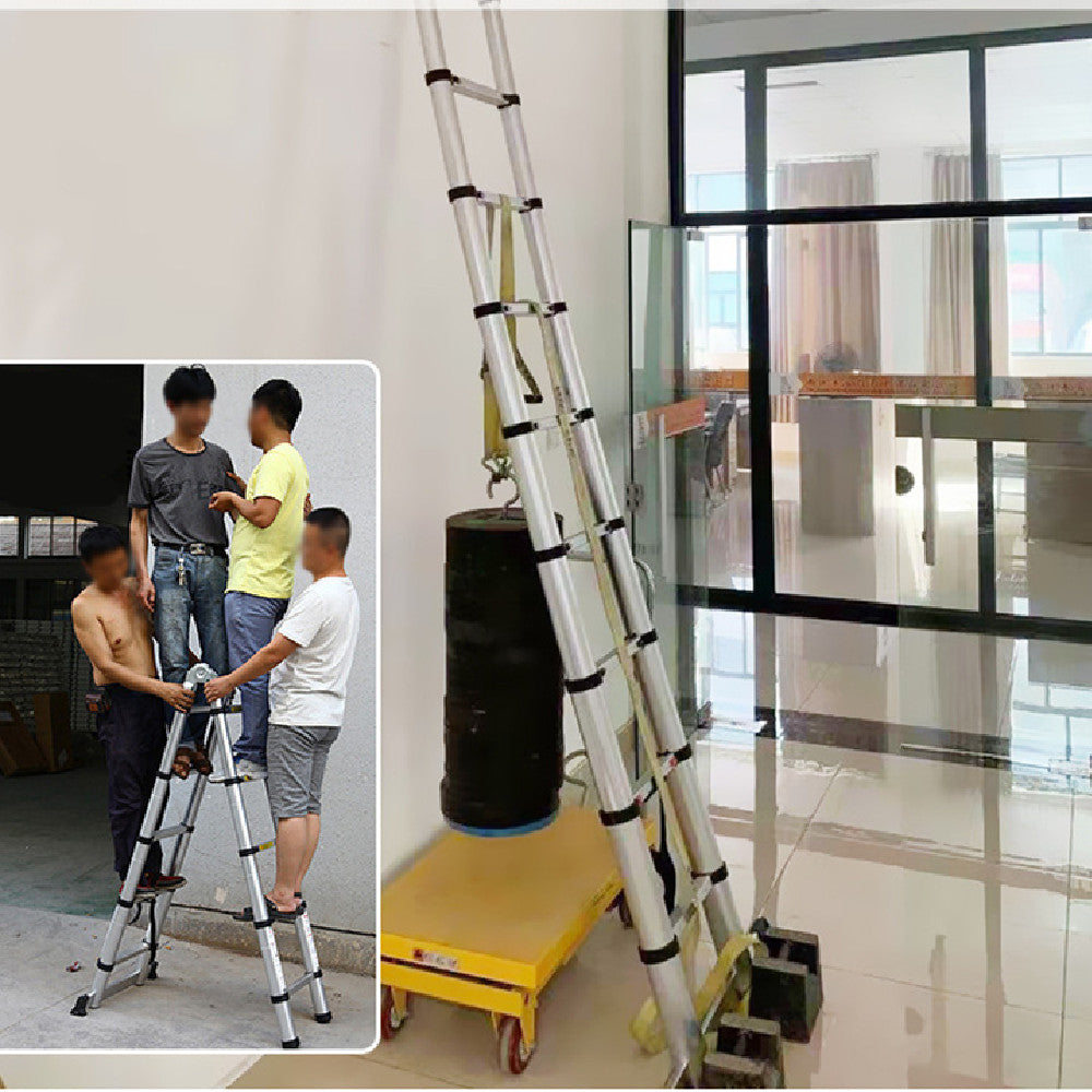 Portable Indoor& Outdoor Aluminum Alloy Telescopic Ladder