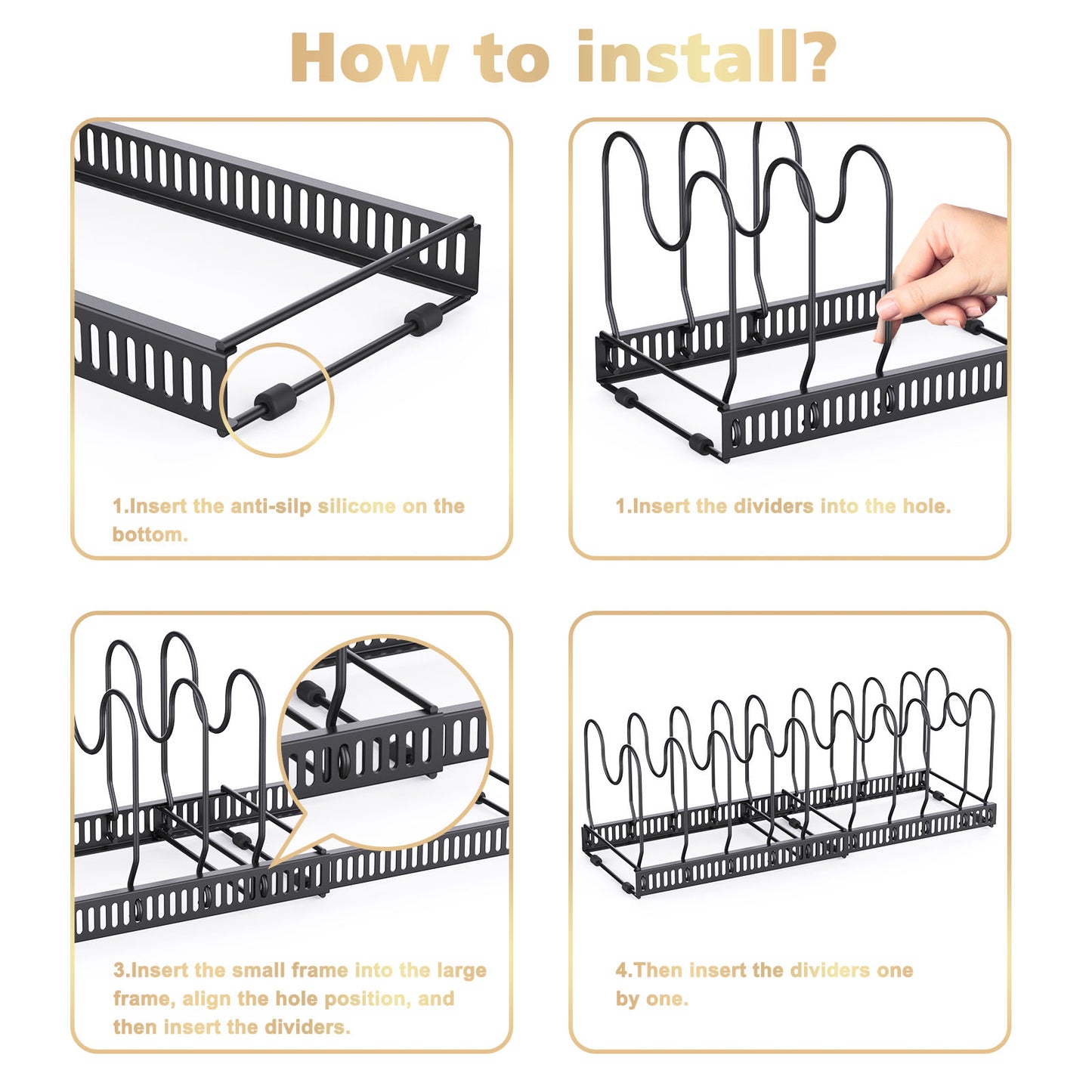 Expandable Pans Organiser Rack Divider