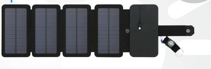 8W Folding Solar Charger Mobile Power Supply