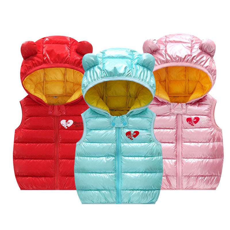 Boy or Girl Hooded Vest Jackets