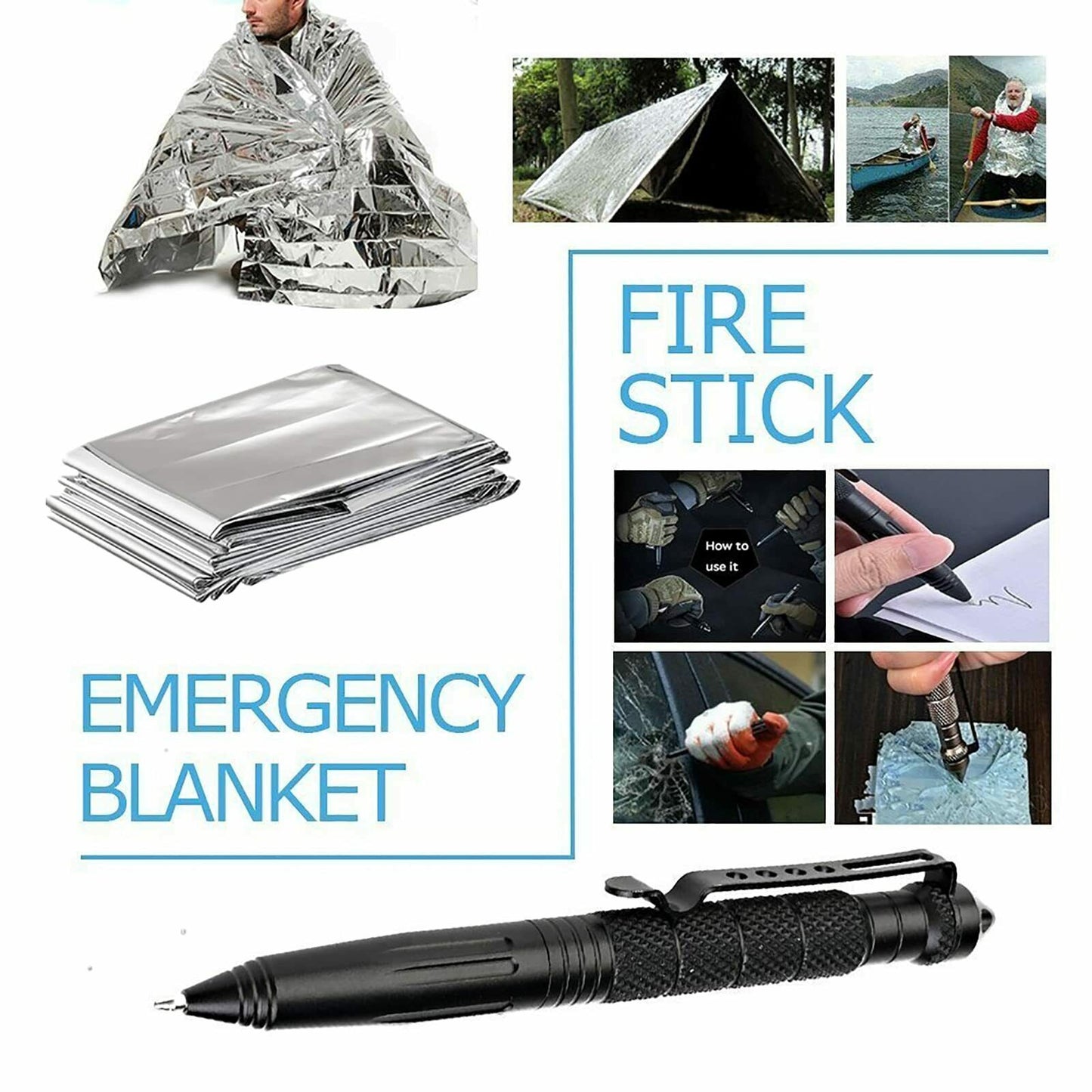 14-In-1 Outdoor Emergency Camping Survival Kit