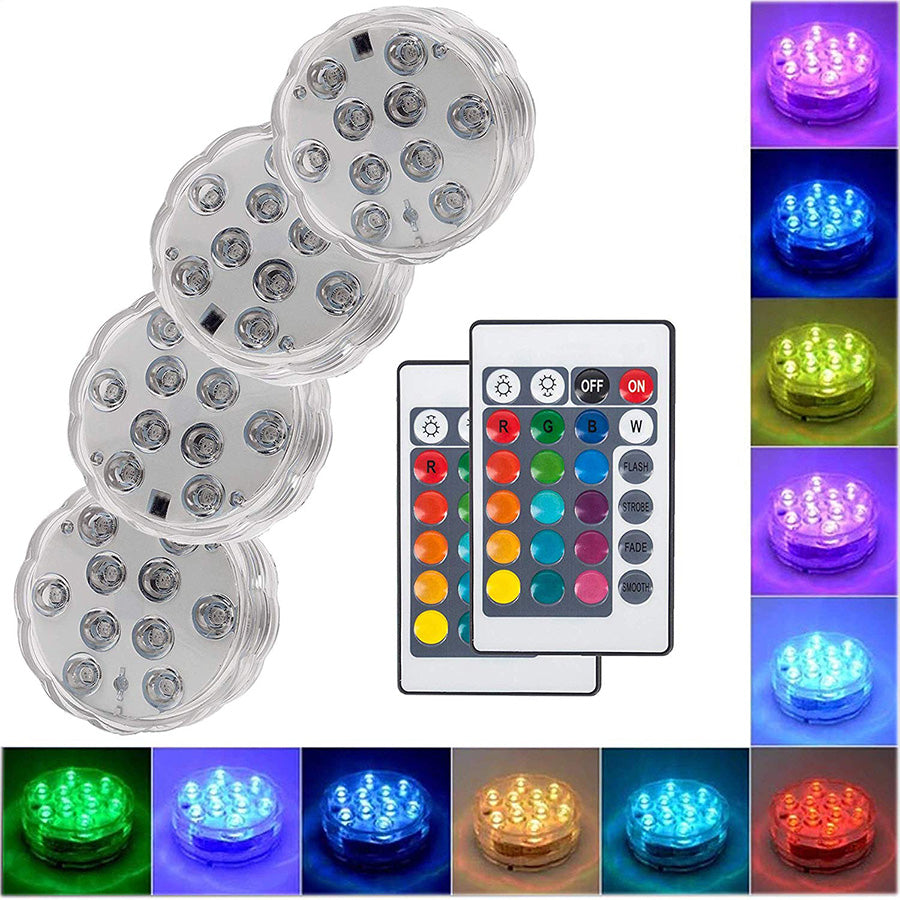 Waterproof 10 LED Submersible Lights