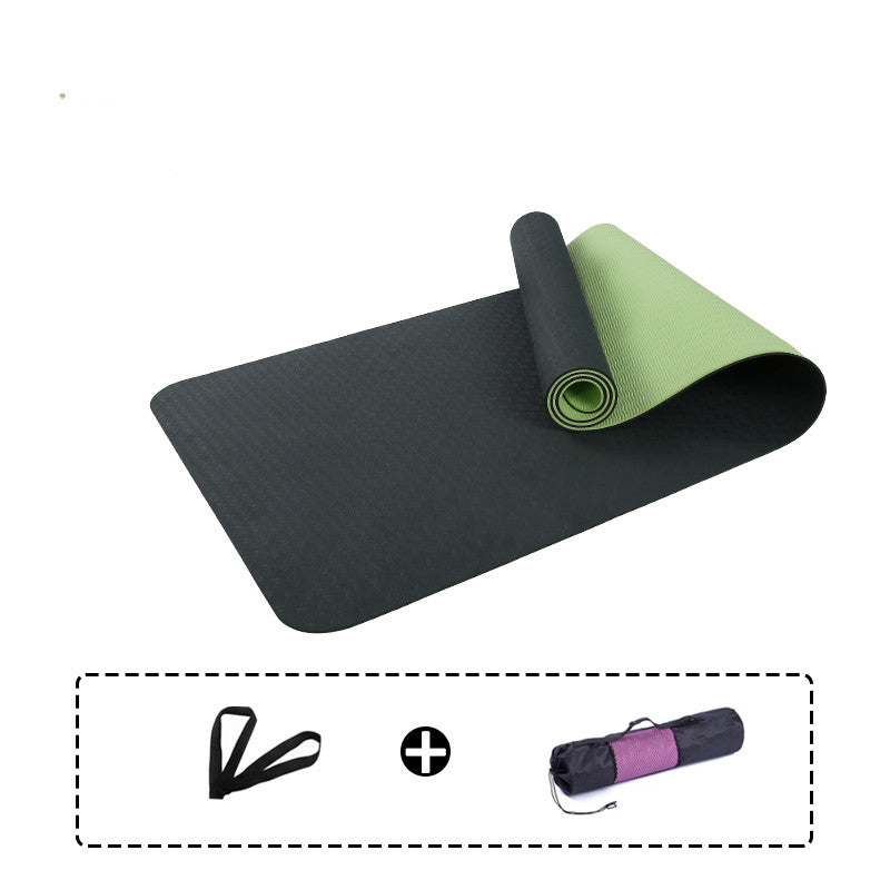 Thick Two-Color Non-Slip No Odor Yoga Mat