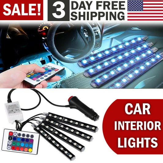 Neon RGB LED Strip Interior Car Lighting