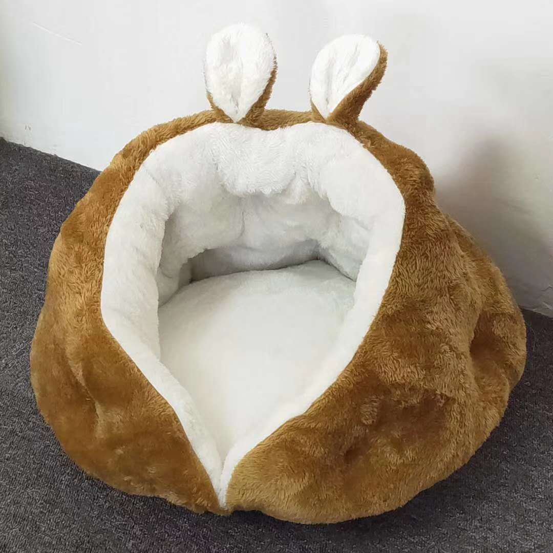 Semi-Closed Cat Dog Rabbit Ears Nest Bed