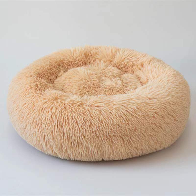 Round Plush PP Cotton Pet Bed