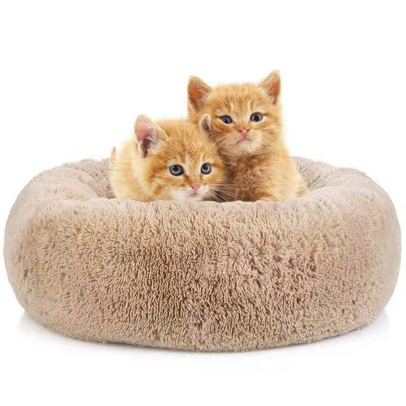 Round Plush PP Cotton Pet Bed