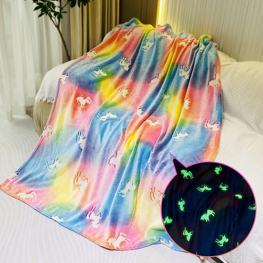 Glow In The Dark Kids Throw Blanket