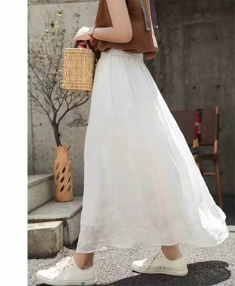 Women's Elegant Solid Color Skirt